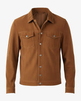 Rivoli – Men’s Suede Trucker Leather Jacket